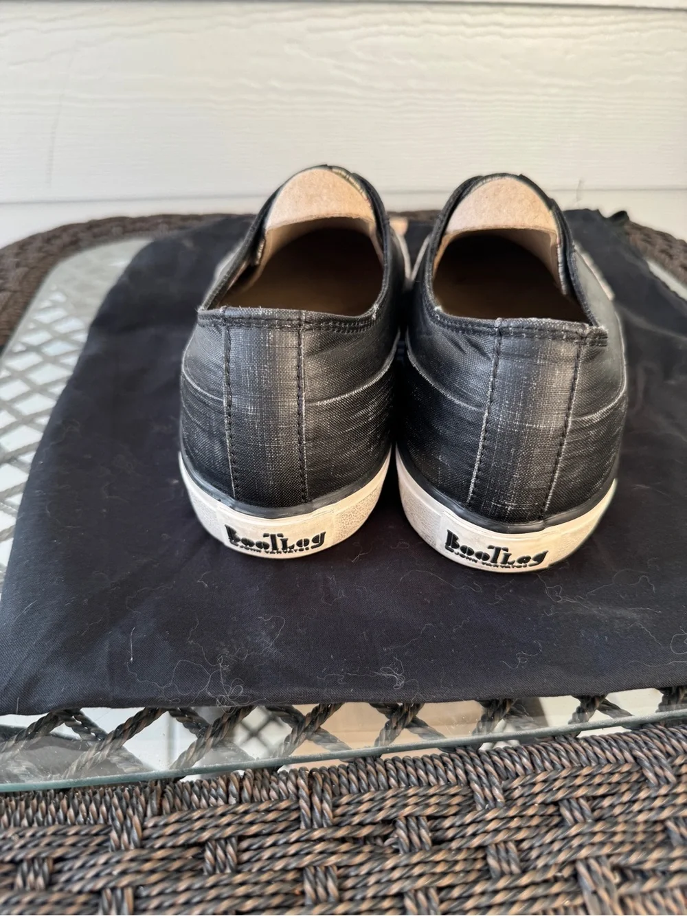 Converse x John Varvatos Men’s Black Slip-On Sneakers
